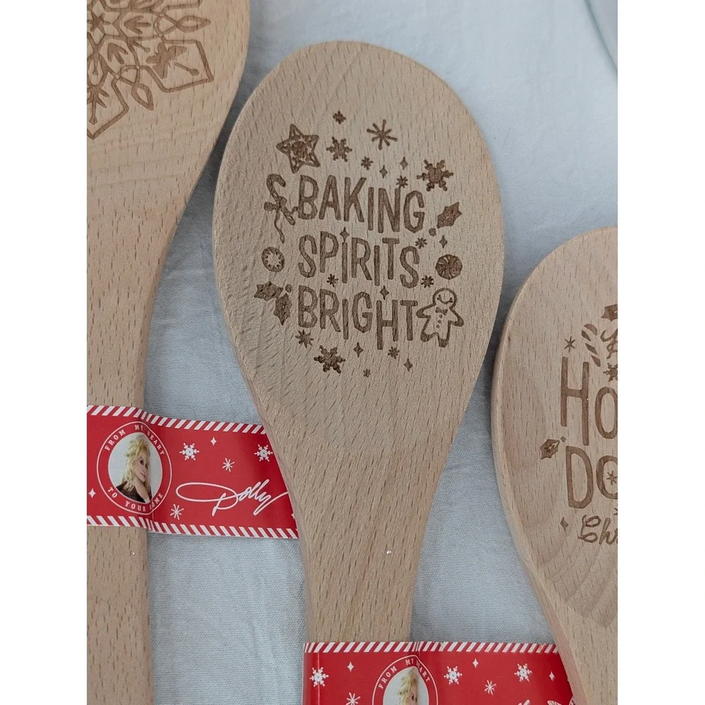 Dolly Parton Christmas Cookie Kitchenware Set Jar Spoons Spatula Cookie‎ Cutters
